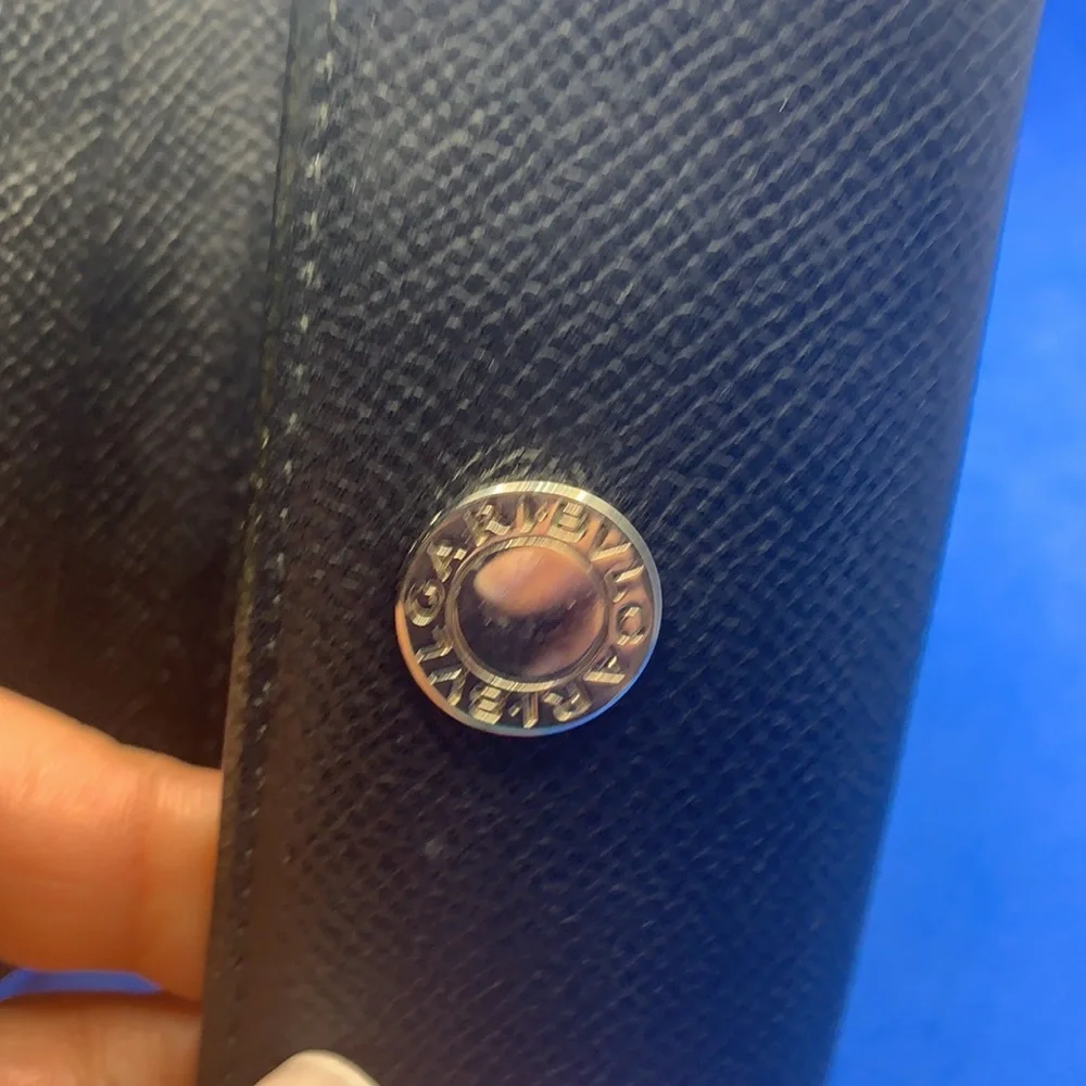 Bulgari leather trifold‎ key-holder wallet vintage